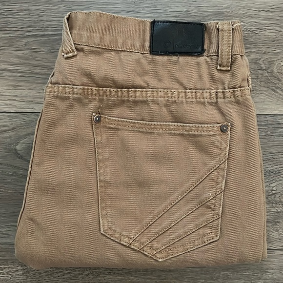 Vintage Akademiks Men’s Tan Beige‎ 100% Straight Fit Denim Jeans Size 40x32 - Picture 1 of 14
